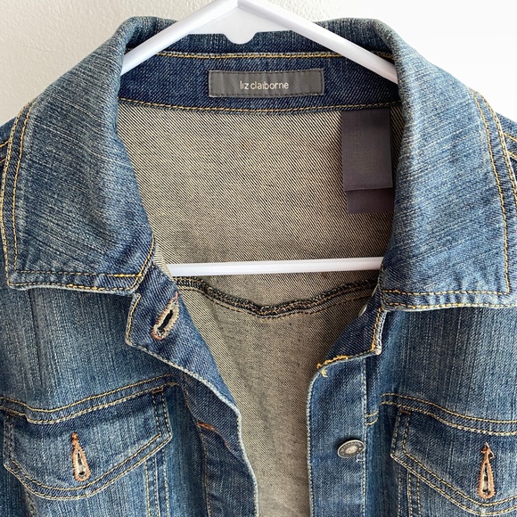 Liz Claiborne, SZ small Blue Jean jacket, 2 front pockets and two side pockets - Picture 9 of 16